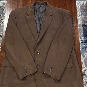 Chaps Dark Brown Blazer with Inner Pockets